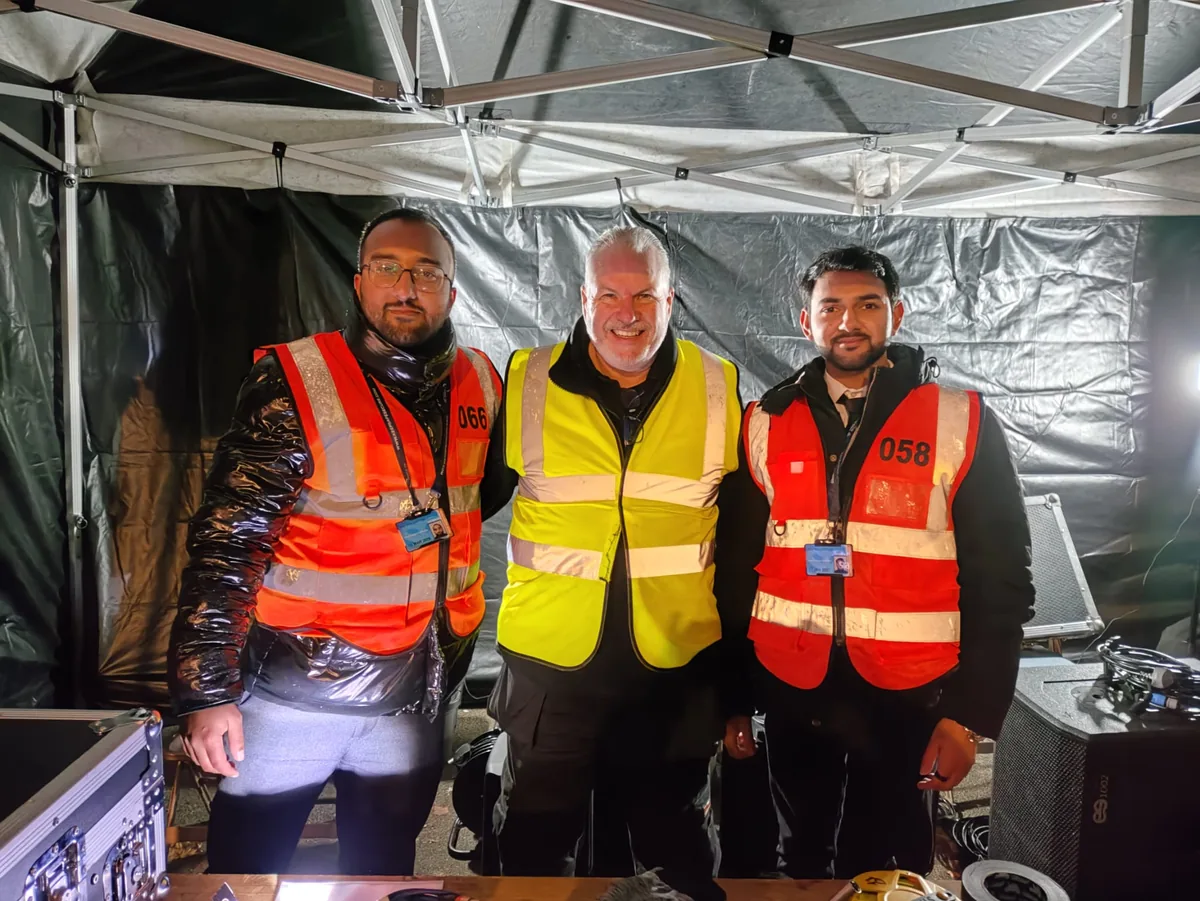 Security team supporting an event